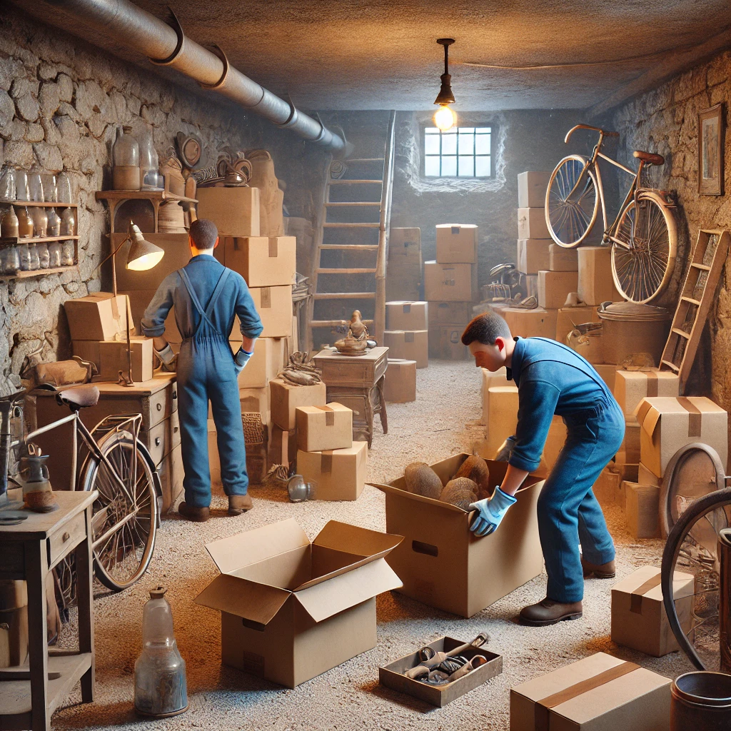 Désencombrement de caves, greniers et garages à Saleignes en Charente-Maritime.