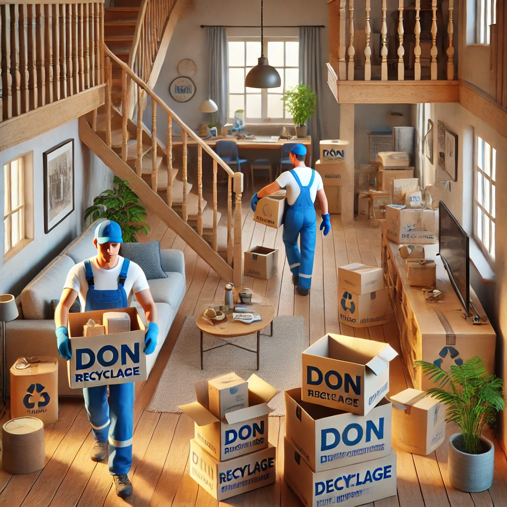 Débarras de maison à Saleignes 17510 en Charente-Maritime (17) : tri, valorisation et recyclage.